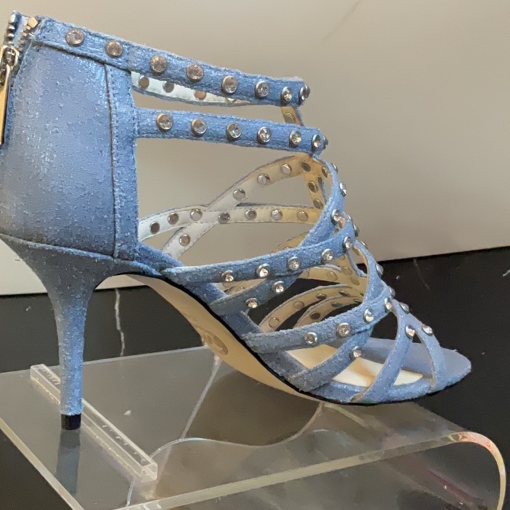 Michael Kors Maddie Jewelled Strap Sandals - denim - Picture 5 of 8